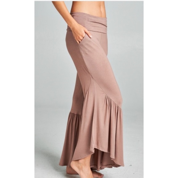 ⭐️ NEW BOHO LOOSE FIT PALAZZO PANTS WITH POCKETS - Picture 2 of 2